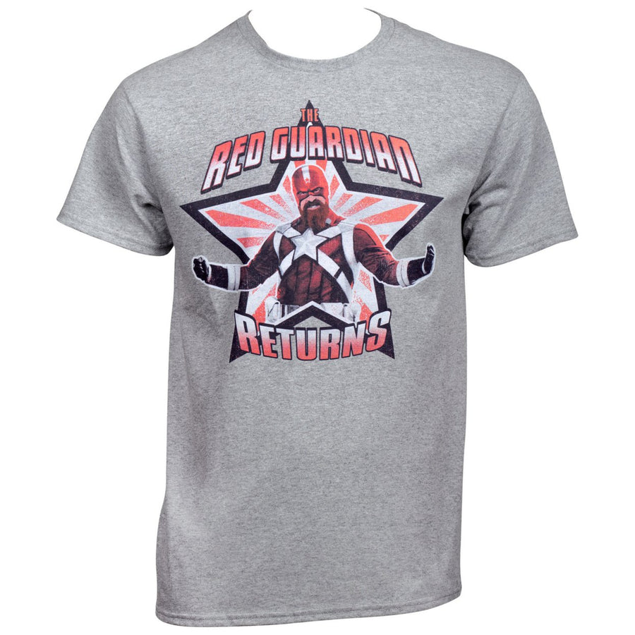 The Red Guardian Returns Black Widow Movie T-Shirt Image 1