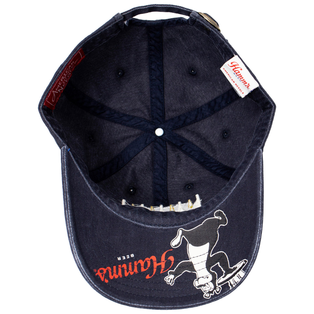 Hamms Underside Brim Bear Strapback Hat Image 4