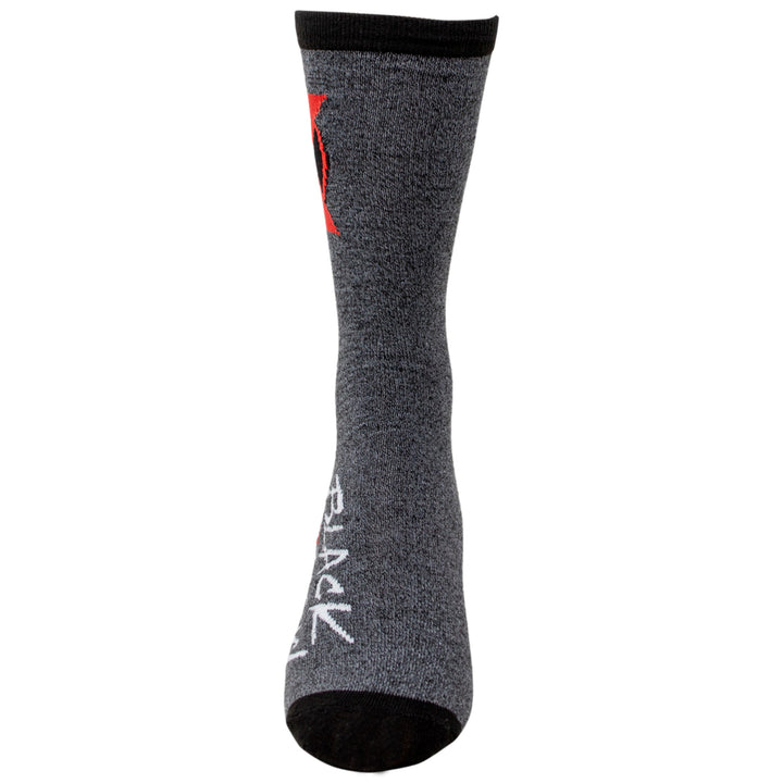 Black Widow Movie Symbol Crew Socks Image 3