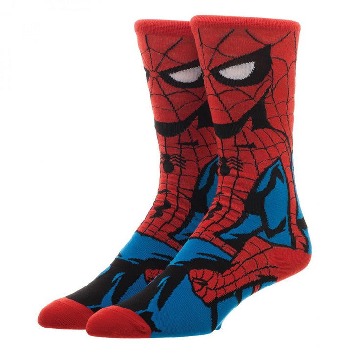 Spider-Man Classic 360 Character Crew Socks Image 1