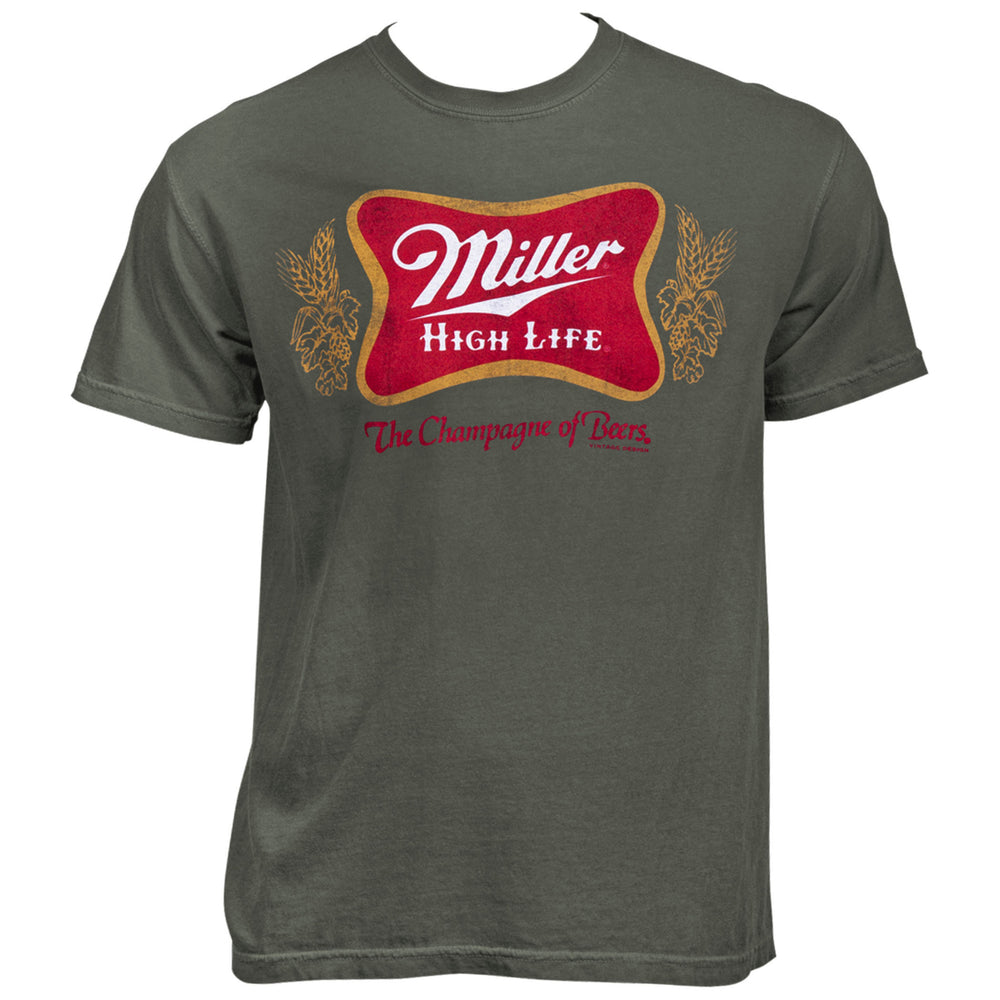 Miller High Life Logo Vintage Garment Wash T-Shirt Image 1