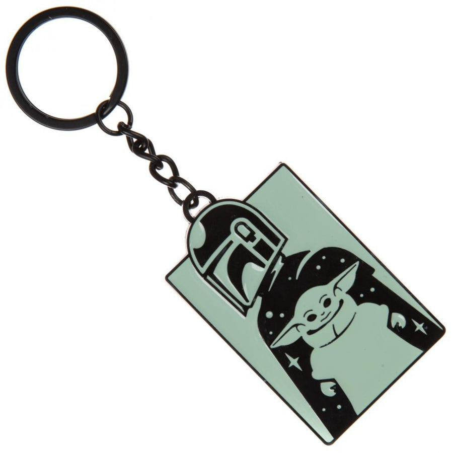 Star Wars The Mandalorian and The Child Metal Keychain Image 1