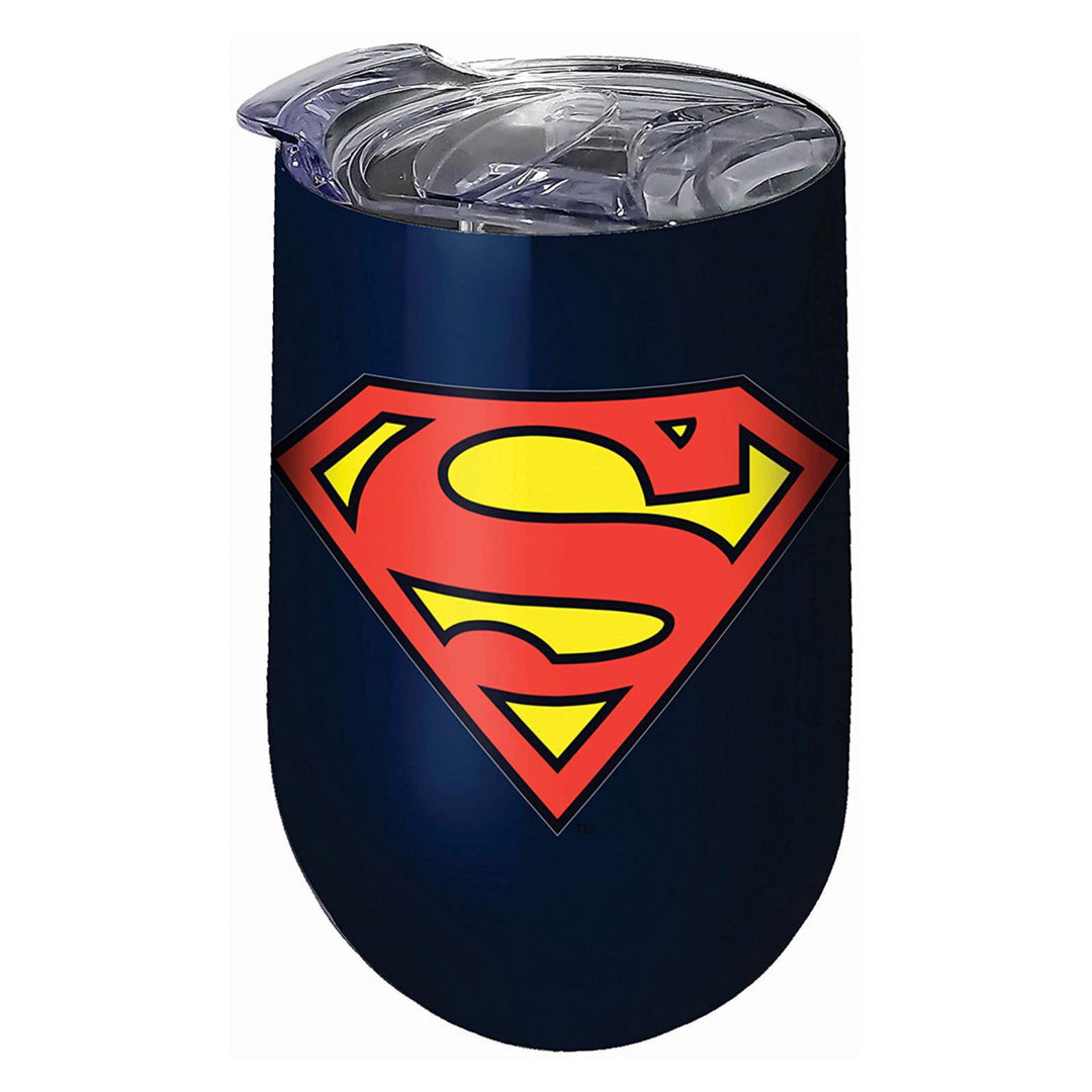 Superman Stainless Steel Wine Tumbler Image 1