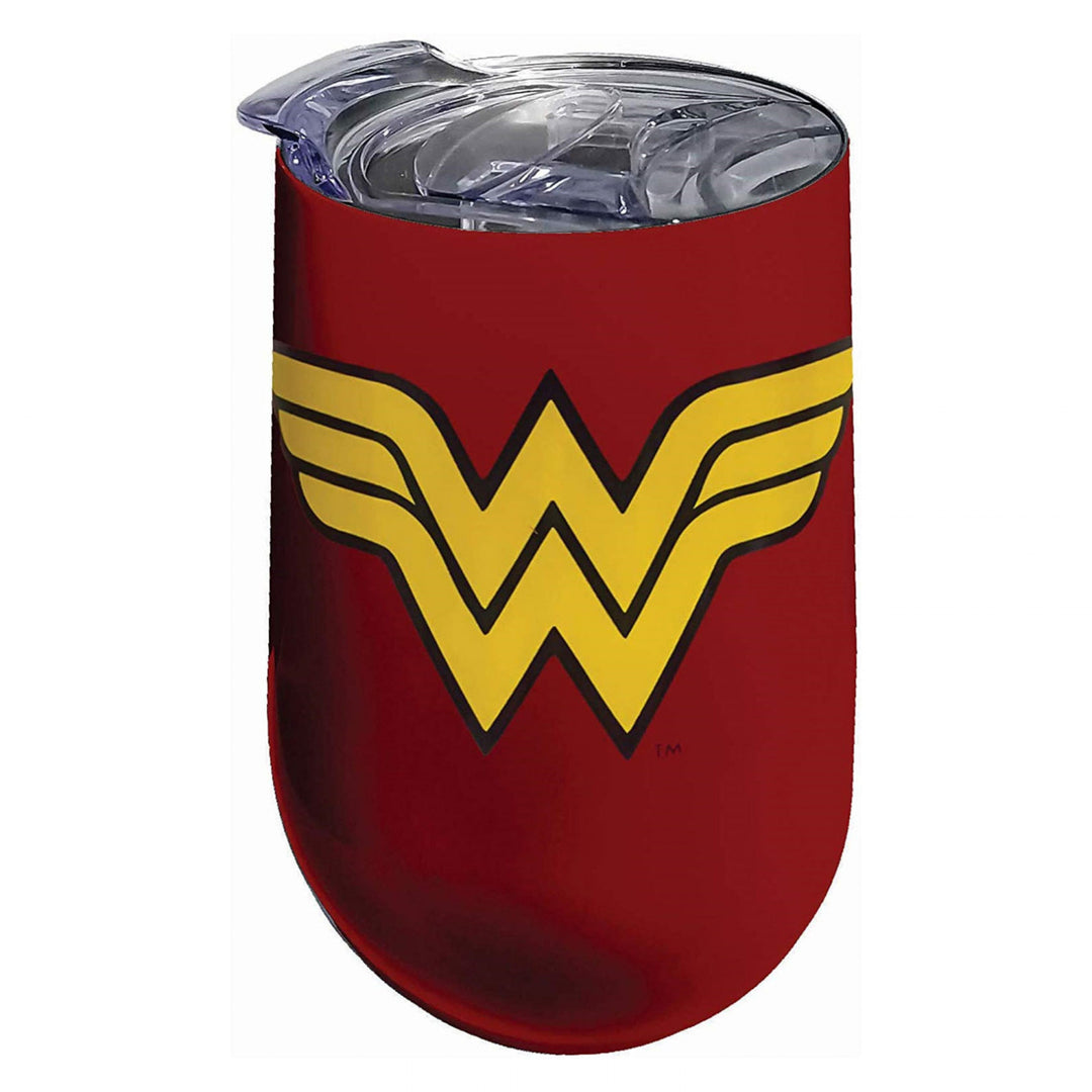 Wonder Woman Stainless Steel Wine Tumbler Image 1