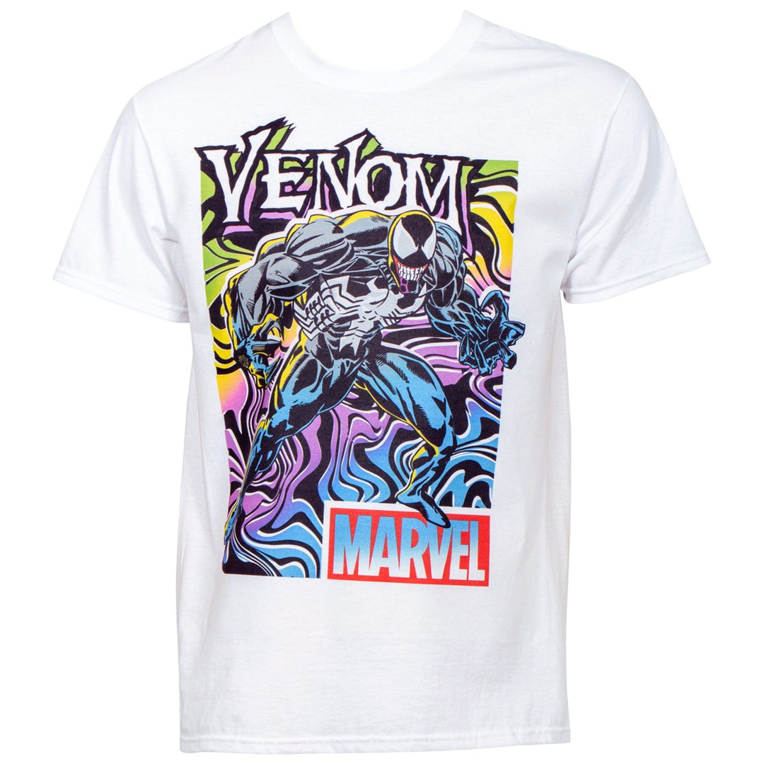 Marvels Venom Neon Color Stance T-Shirt Image 1