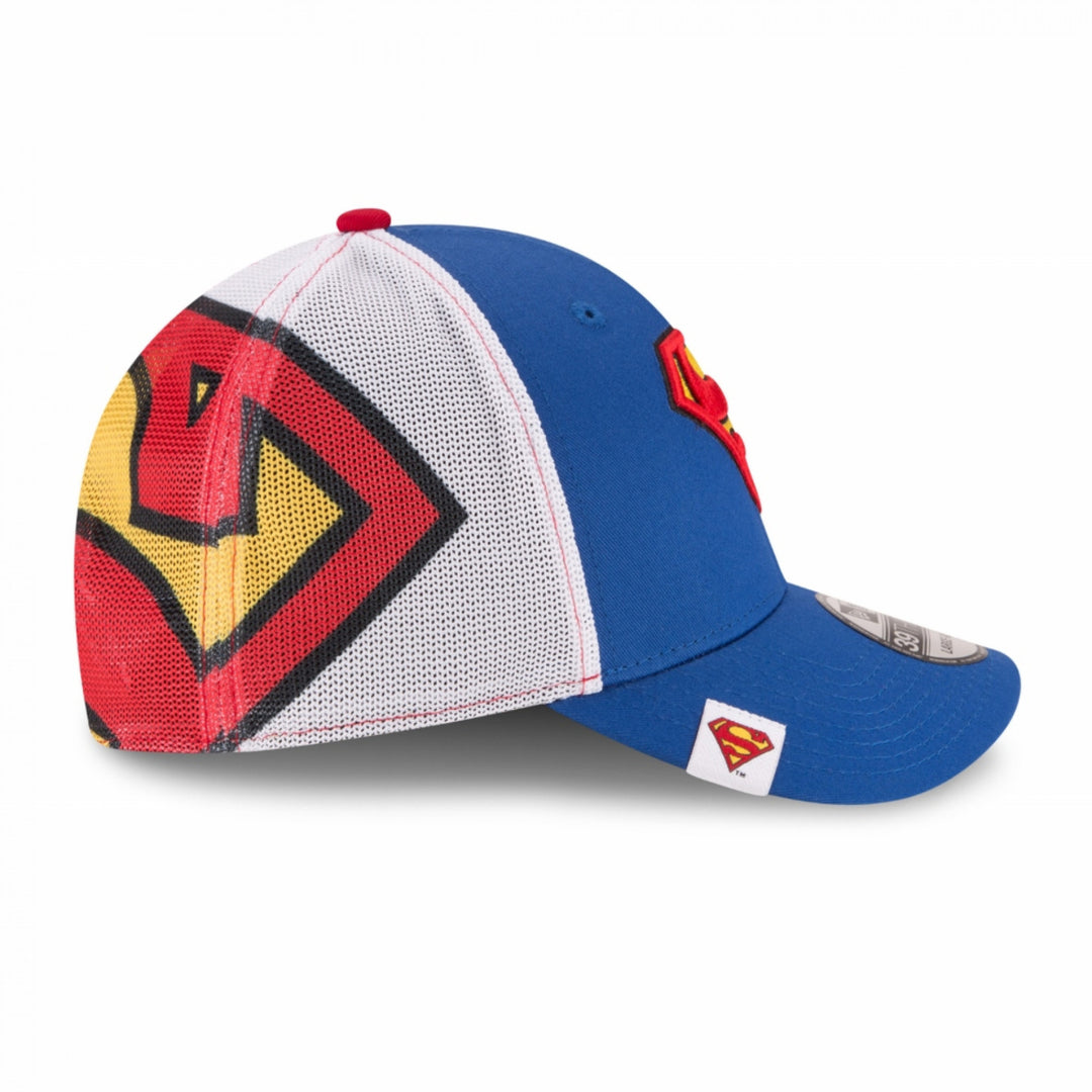 Superman Wrapped Symbol New Era 39Thirty Fitted Hat Image 4