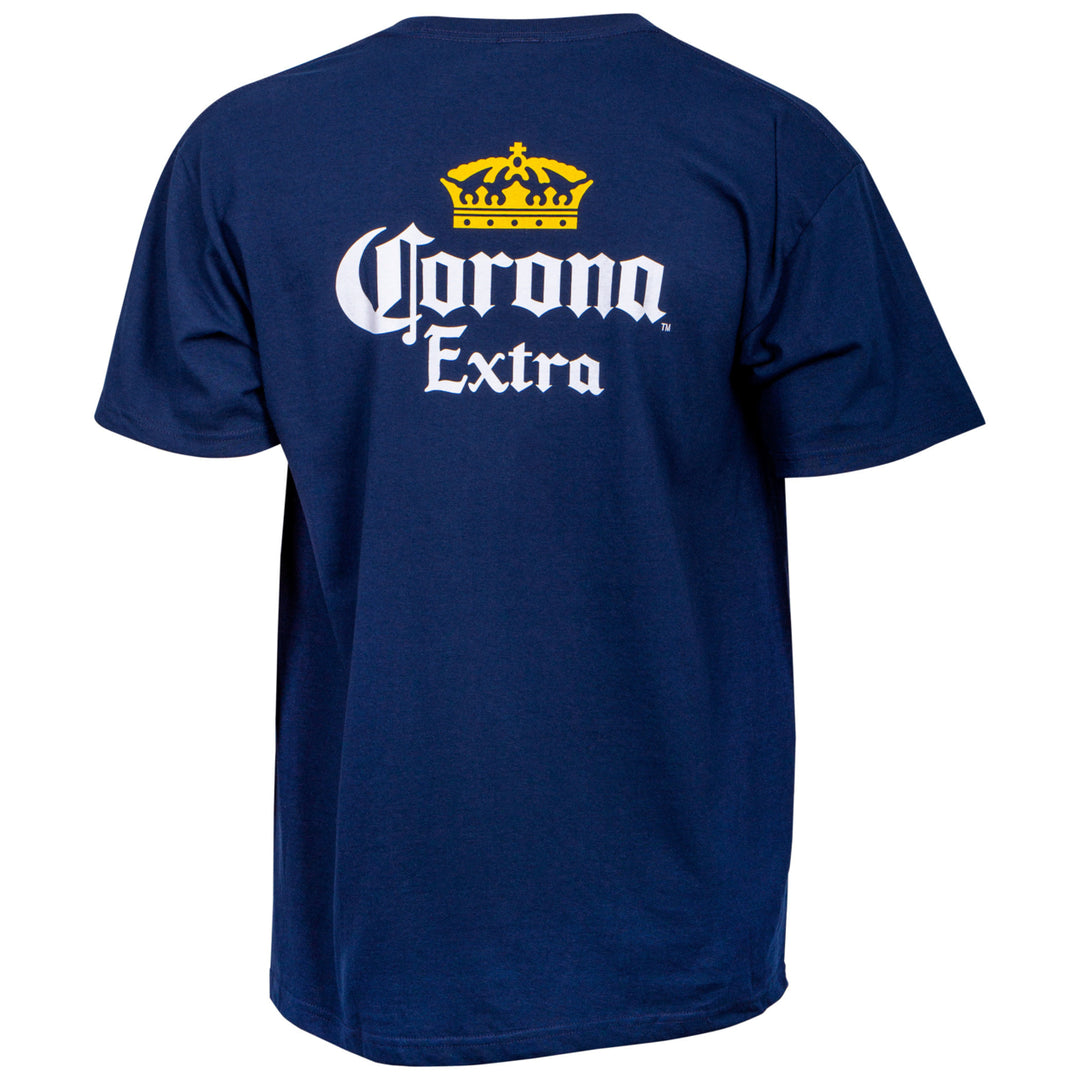 Corona Extra Front and Back Label Pocket T-Shirt Image 3