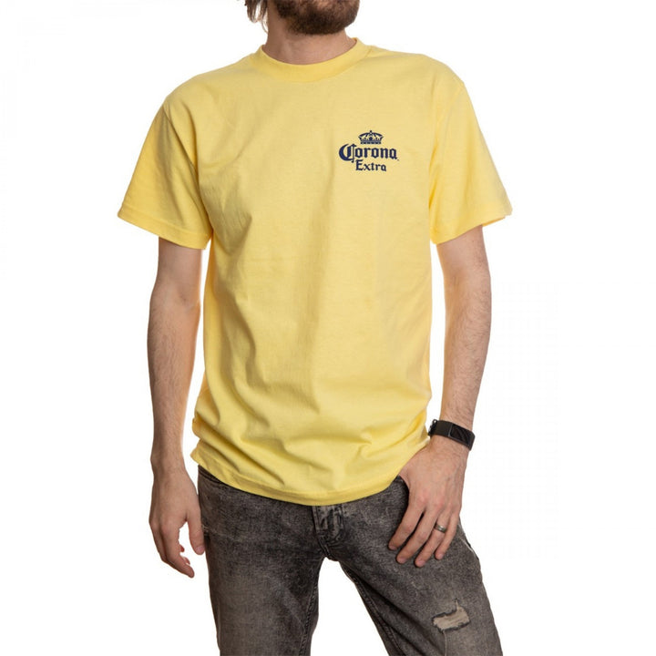 Corona Extra Laid Back Front and Back Print T-Shirt Image 4