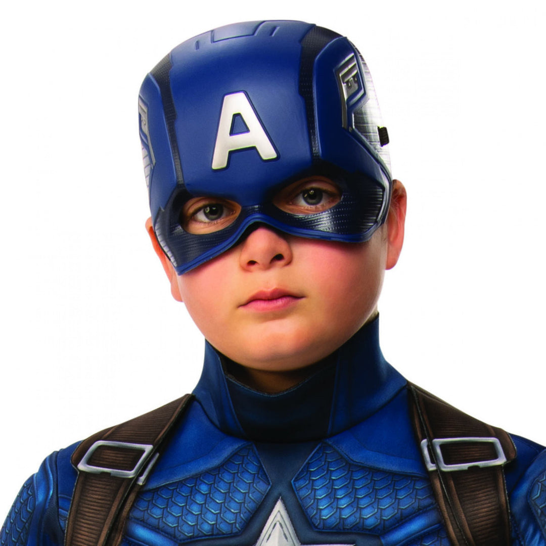 Captain America Youth Costume Half Mask Image 1