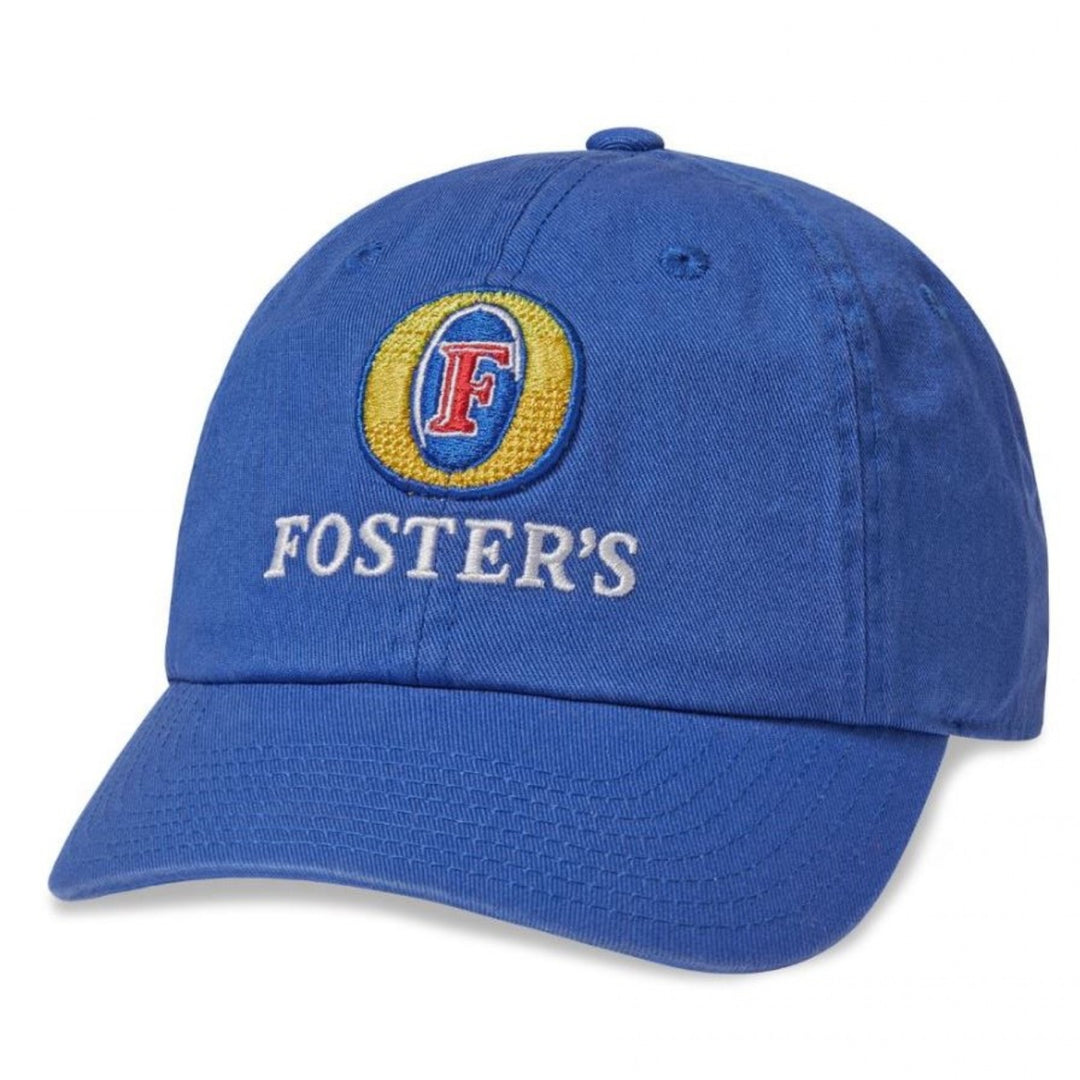 Fosters Beer Logo Blue Adjustable Ballpark Hat Image 1