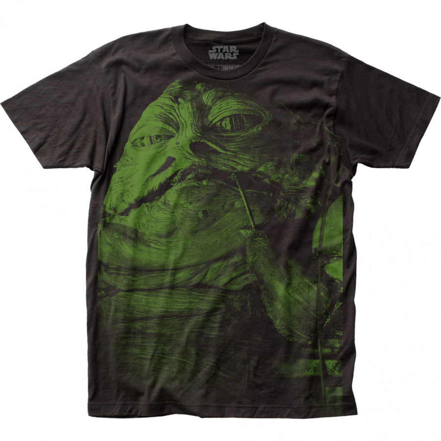 Star Wars Jabba the Hutt Large Subway Print T-Shirt Image 1