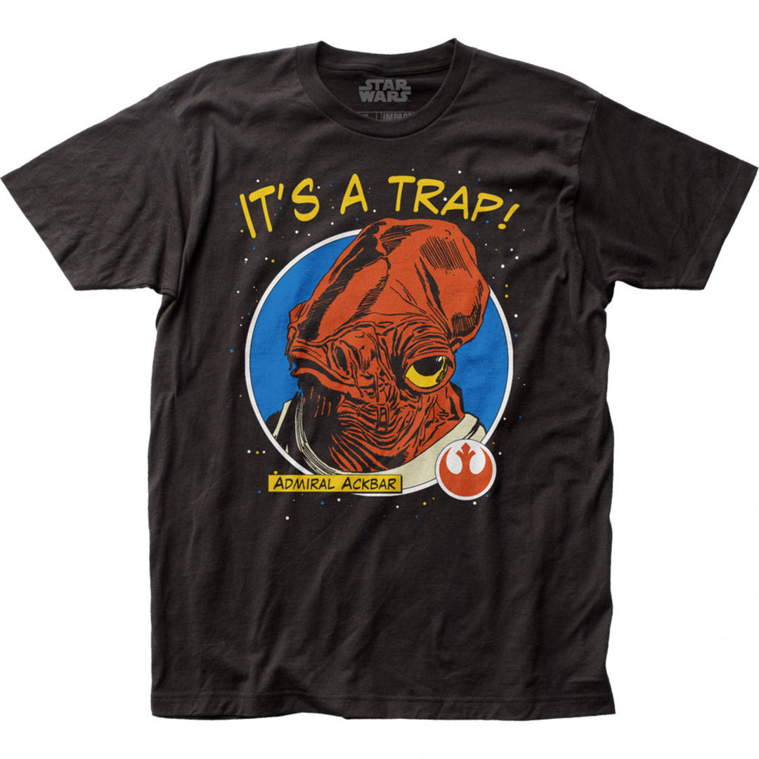 Star Wars Admiral Ackbar Its A Trap T-Shirt Image 1