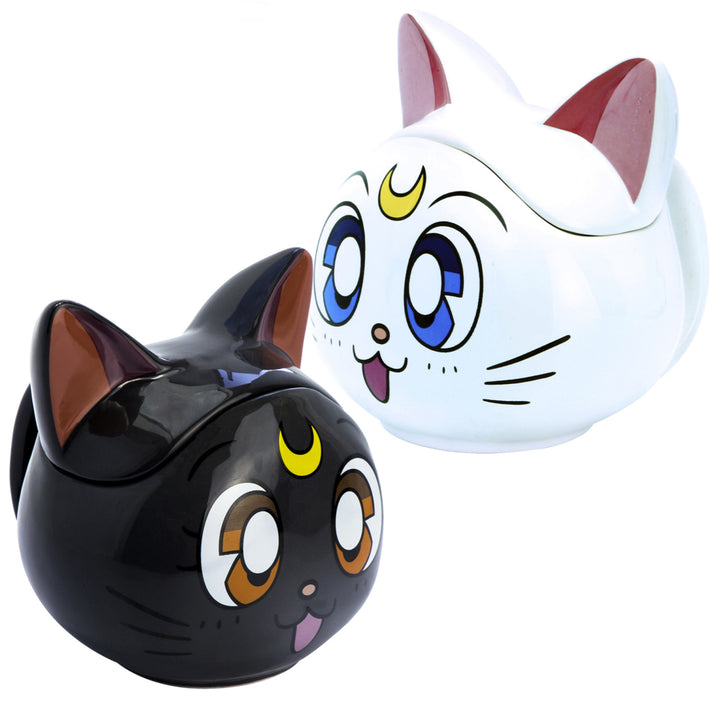 Sailor Moon Luna and Artemis 3D Sculpted Collectors Mug Set Image 1