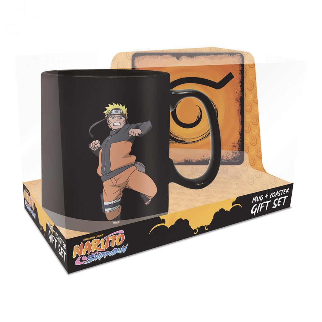 Naruto Shippuden Bunshin No Jutsu 16oz Magic Ceramic Mug and Coaster Set Image 2