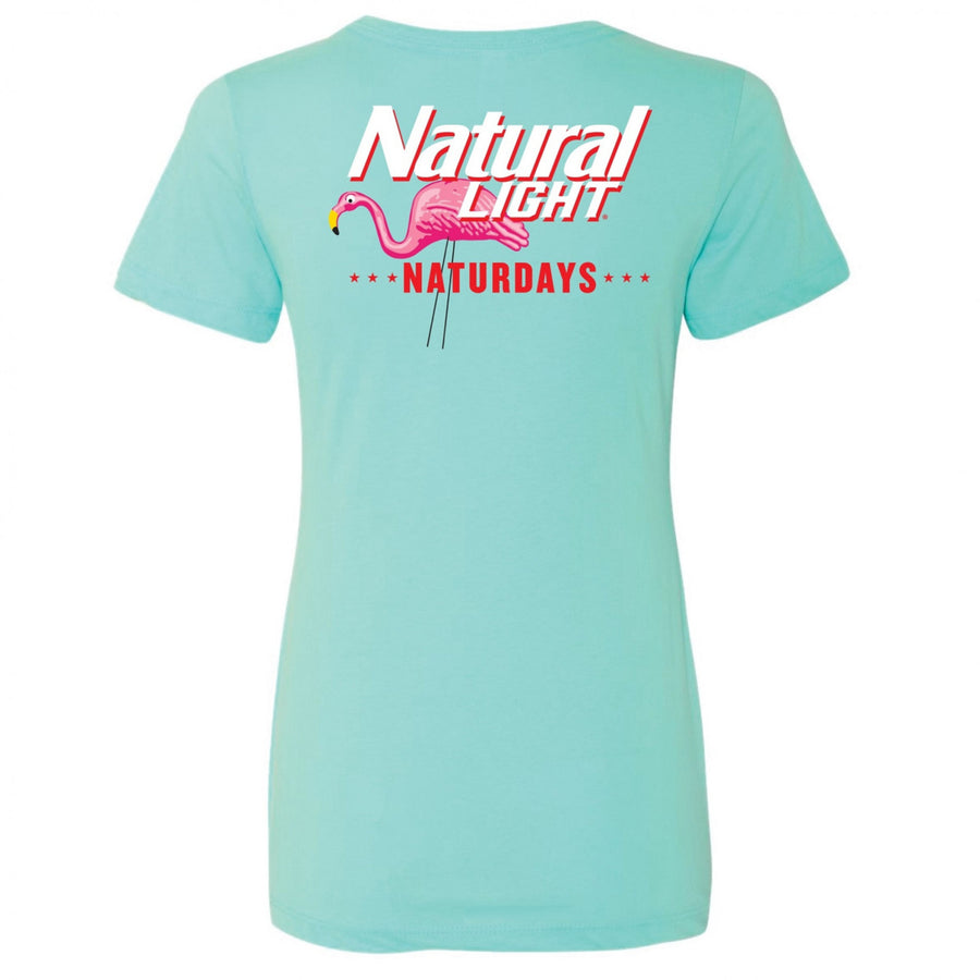 Natural Light Naturdays Flamingo Womens T-Shirt Image 1