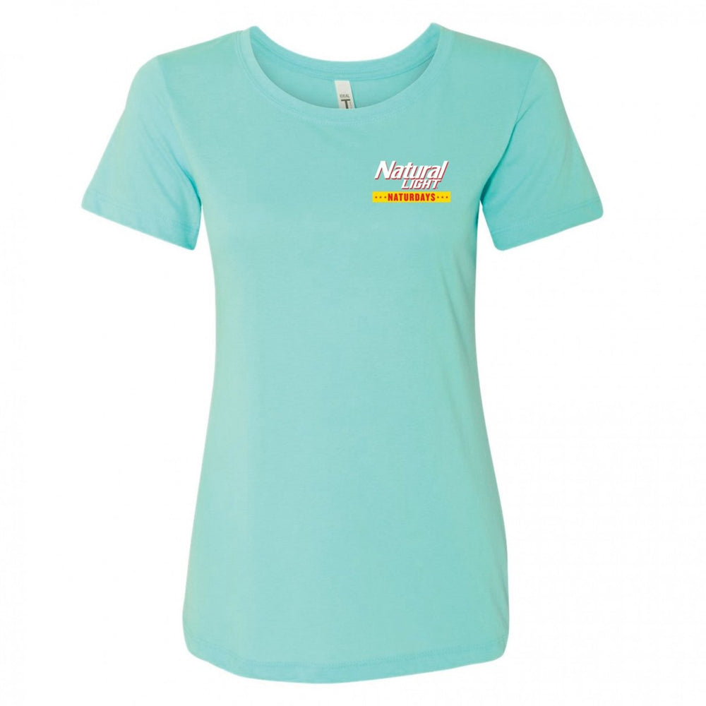 Natural Light Naturdays Flamingo Womens T-Shirt Image 2