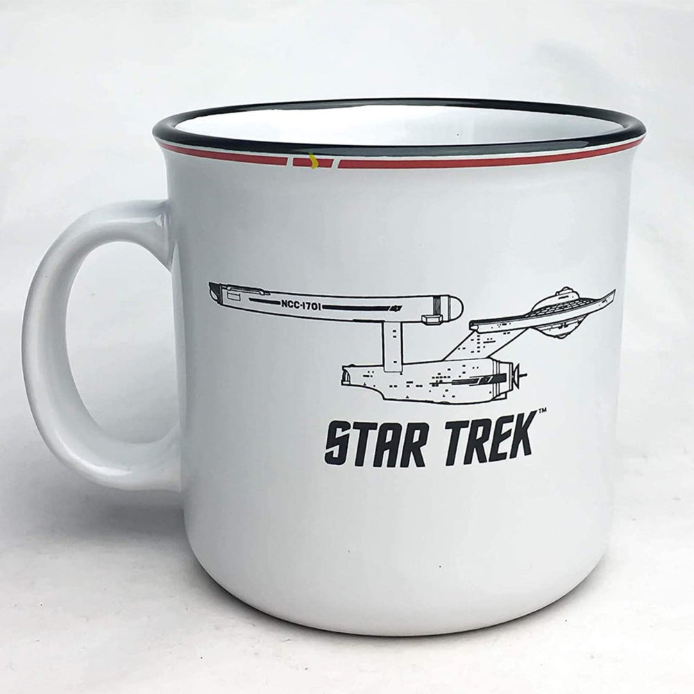 Stark Trek Property of U.S.S. Enterprise 20 Ounce Camper Mug Image 2