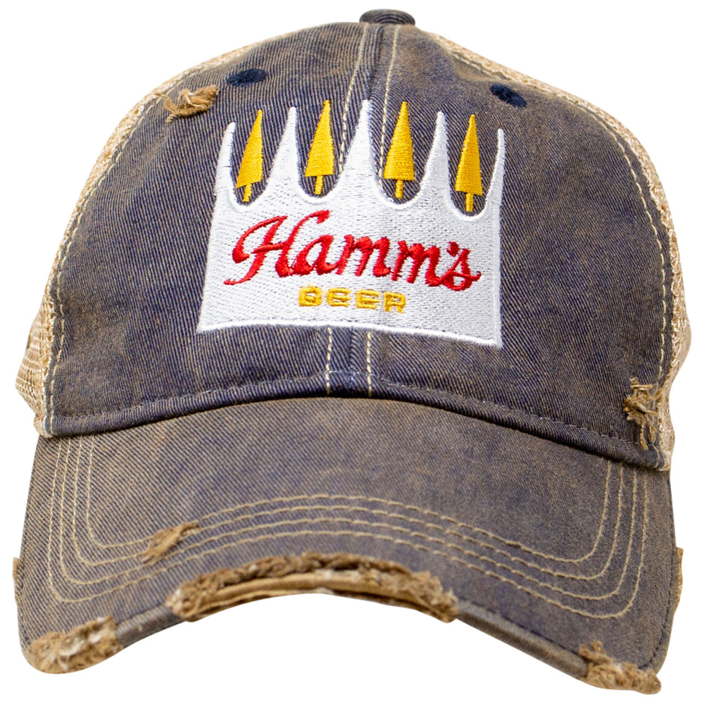 Hamms Beer Weathered Adjustable Mesh Trucker Hat Image 2