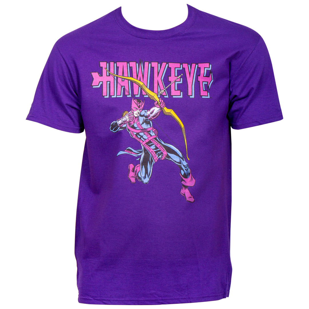 Hawkeye Retro Archer Purple T-Shirt Image 1