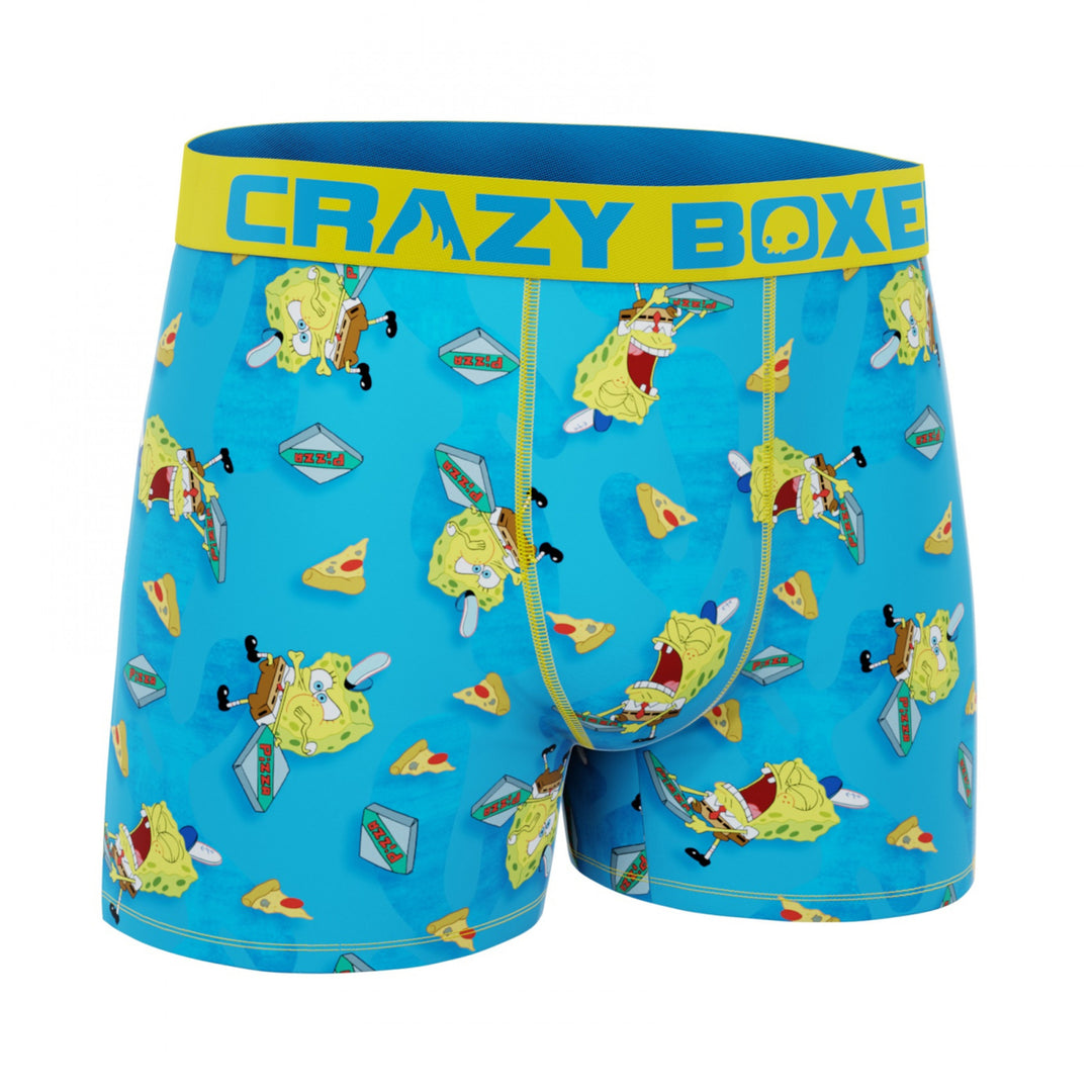 Crazy Boxer SpongeBob SquarePants Boxer Briefs in Pizza Box Image 6