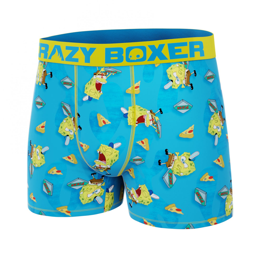 Crazy Boxer SpongeBob SquarePants Boxer Briefs in Pizza Box Image 7