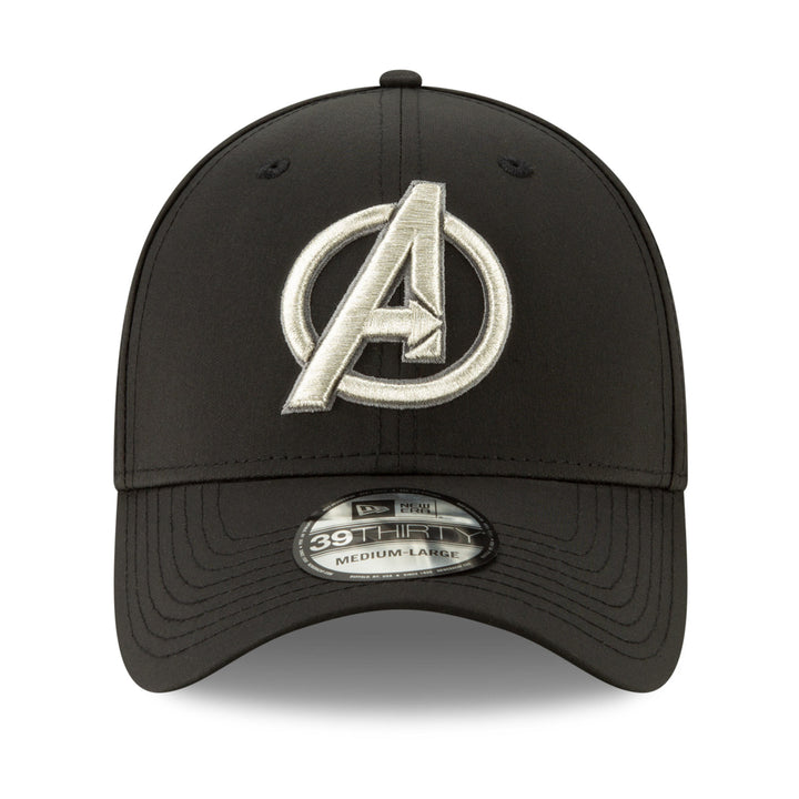 Avengers Silver Symbol Perforated for Play Era 39Thirty Fitted Hat Image 2