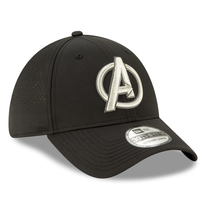 Avengers Silver Symbol Perforated for Play  Era 39Thirty Fitted Hat Image 3