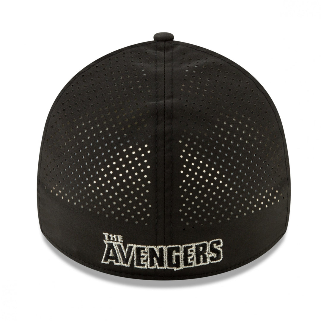 Avengers Silver Symbol Perforated for Play Era 39Thirty Fitted Hat Image 4