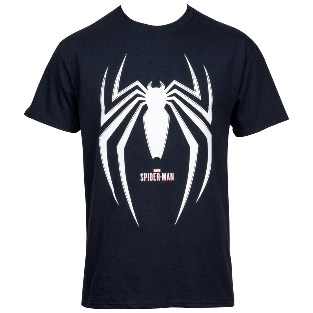Spider-Man Gamerverse Symbol Black T-Shirt Image 1