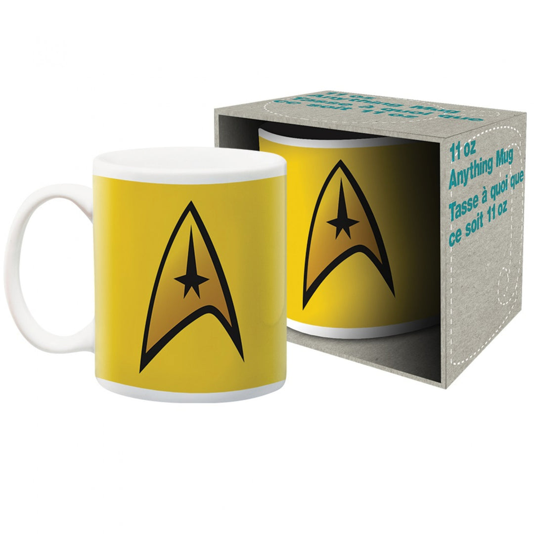 Star Trek Captain Logo Ceramic Mug Image 1