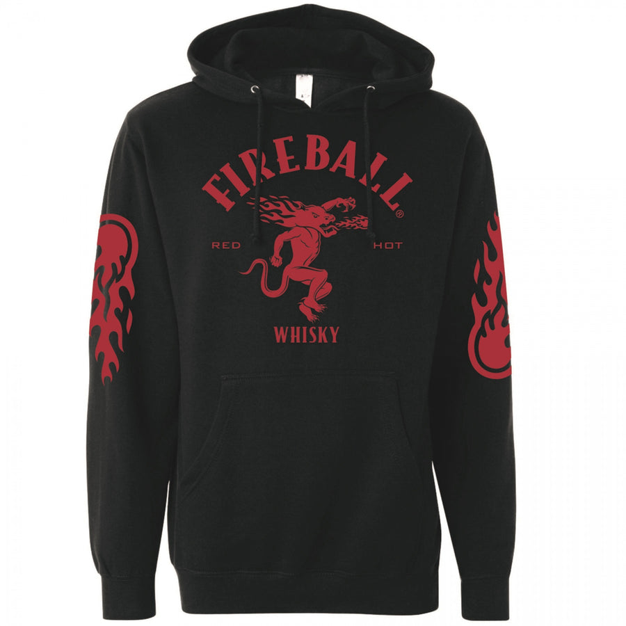 Fireball Whisky Sleeve Print Hoodie Image 1