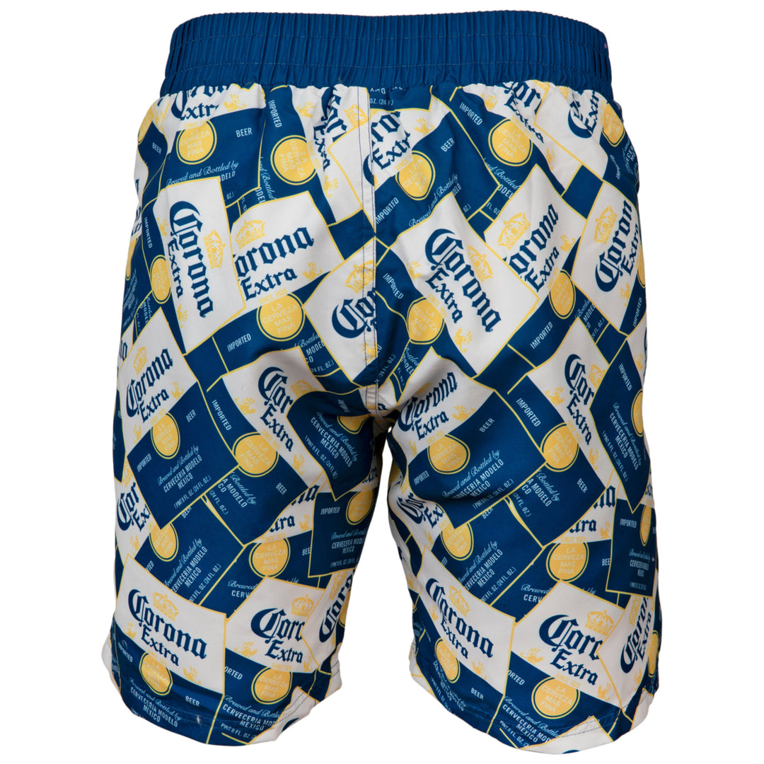 Corona Extra Scattered Labels Board Shorts Image 2