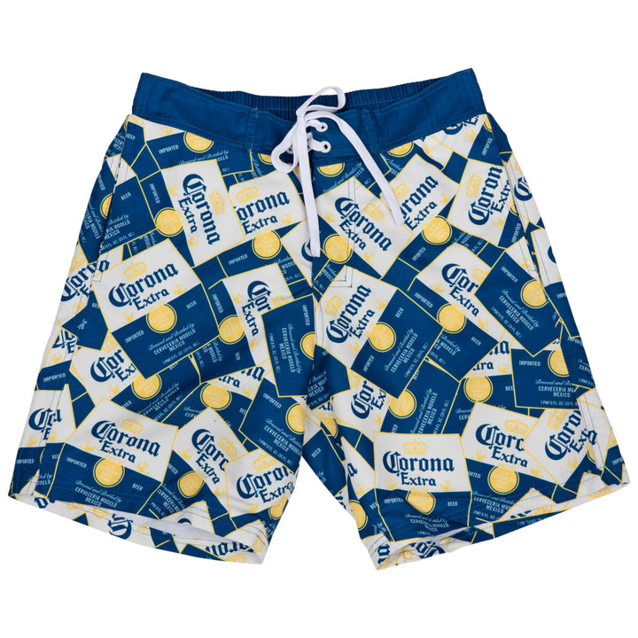Corona Extra Scattered Labels Board Shorts Image 3