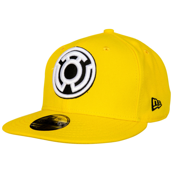 Yellow Lantern Sinestro Corp Color Block Era 59Fifty Fitted Hat Image 1