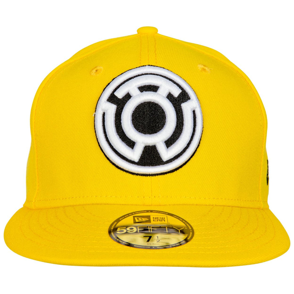 Yellow Lantern Sinestro Corp Color Block Era 59Fifty Fitted Hat Image 2