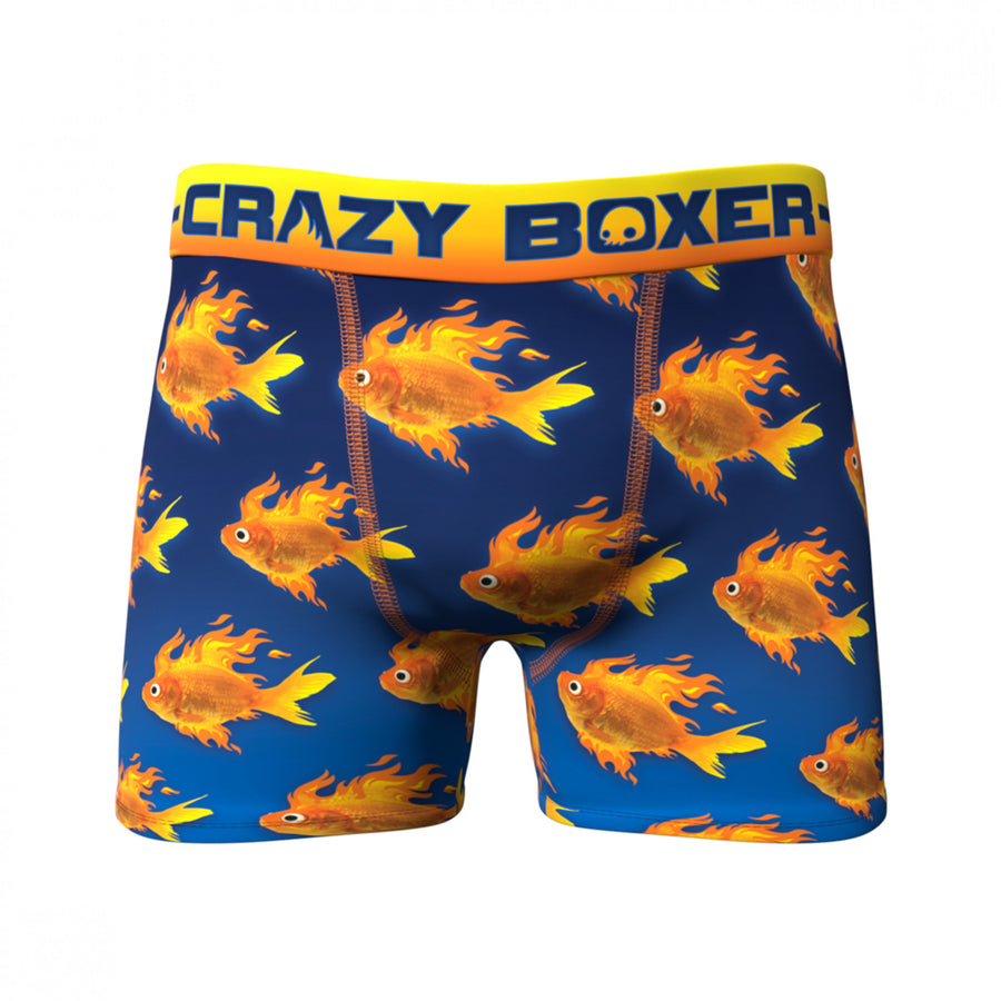 Gold Fish All Over Print Mens Underwear Boxer Briefs Image 1