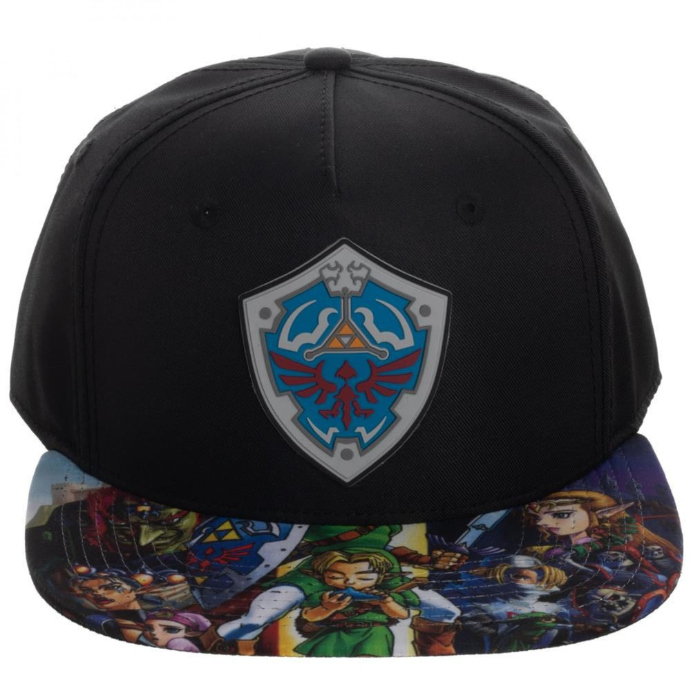 Legend Of Zelda Character Brim Sublimated Snapback Hat Image 2
