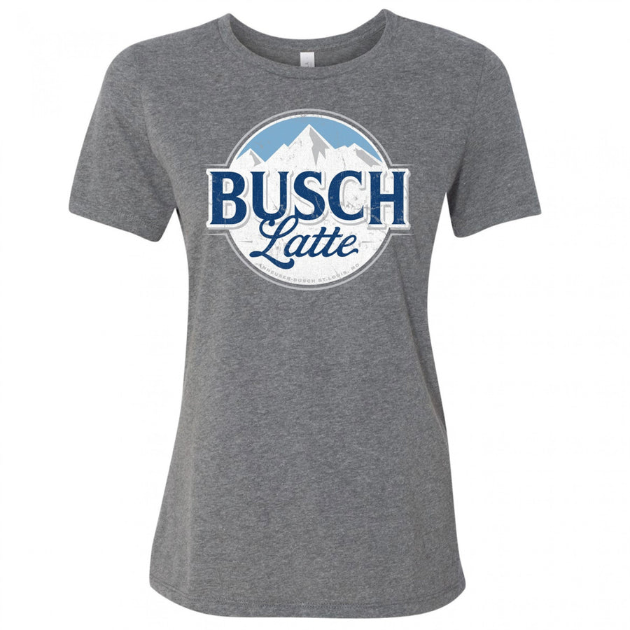 Busch Latte Mountain Logo Womens T-Shirt Image 1