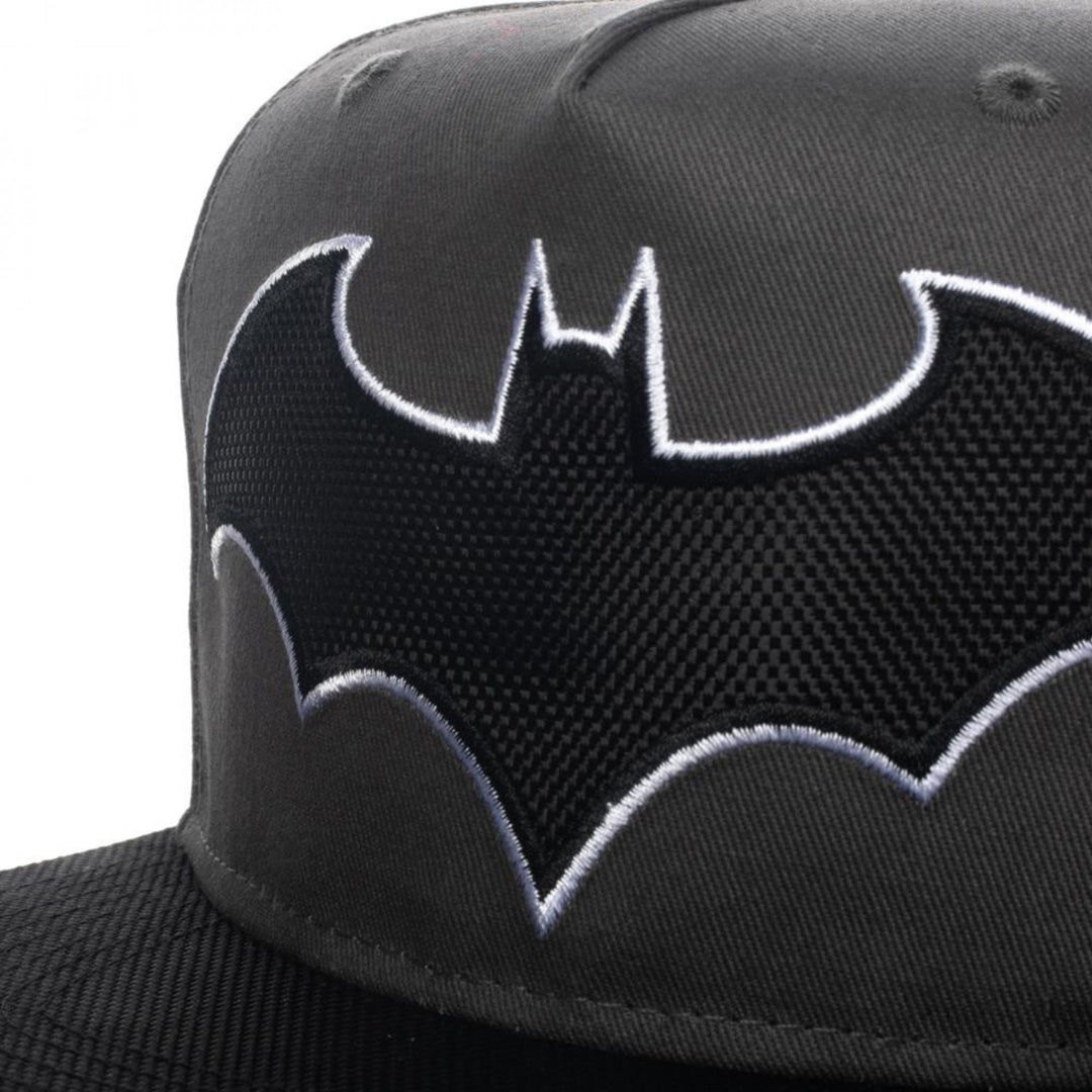 Batman Hush Symbol with Ballistic Brim Snapback Hat Image 6