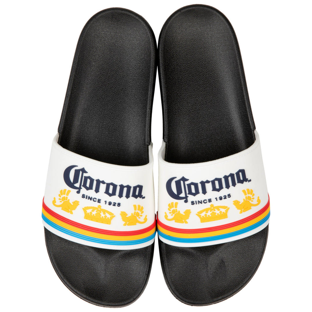 Corona Extra Logo Black Sandal Slides Image 3