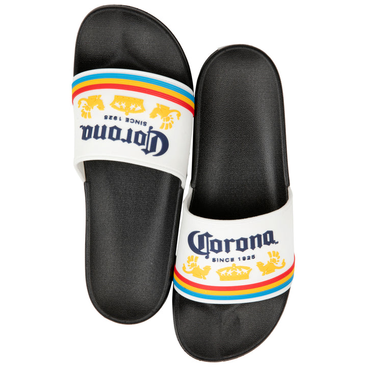 Corona Extra Logo Black Sandal Slides Image 4