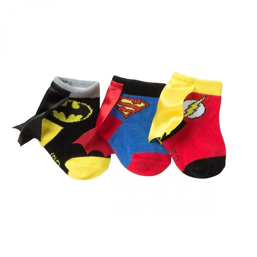 DC Comics Hero Logo Sock Booties 3-Pack Image 1