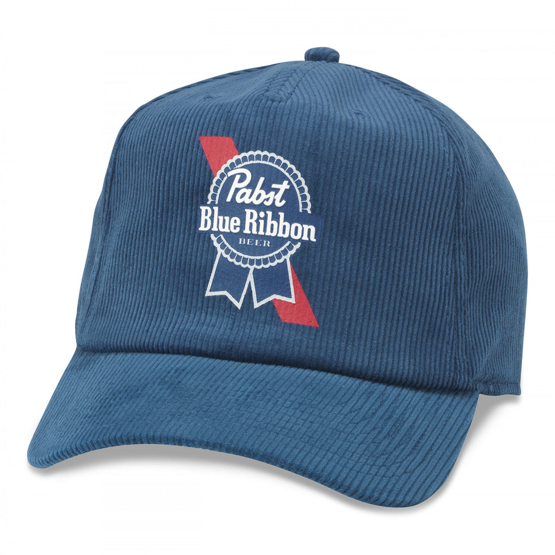 Pabst Blue Ribbon Beer Printed Corduroy Hat Image 1