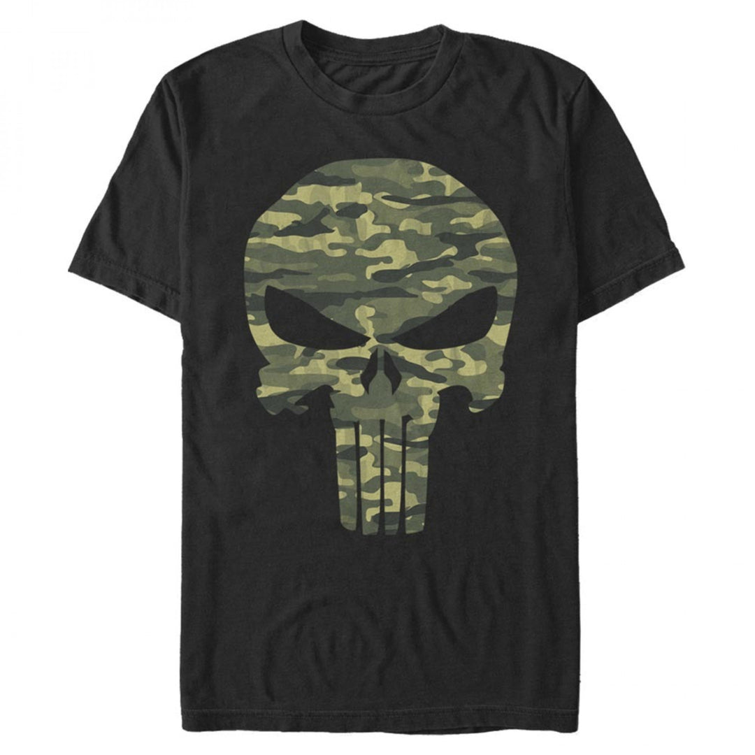 Punisher Camo Skull T-Shirt Image 1