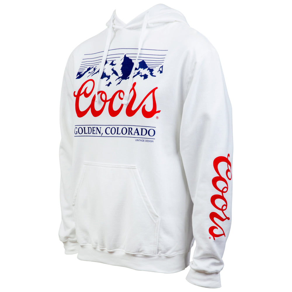 Coors Golden Colorado Mountain Logo and Sleeve Print Hoodie Image 2