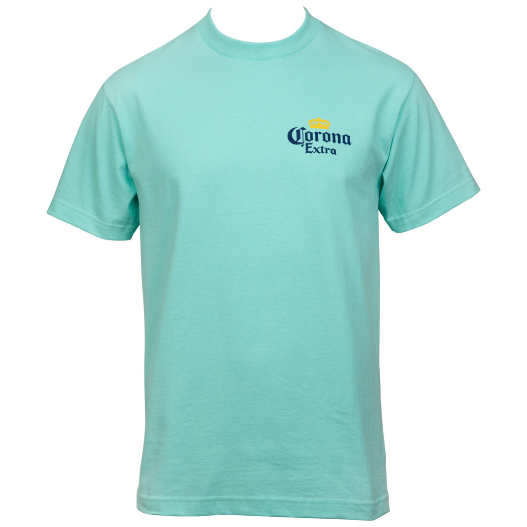 Corona Extra Find Your Beach Back Print T-Shirt Image 3