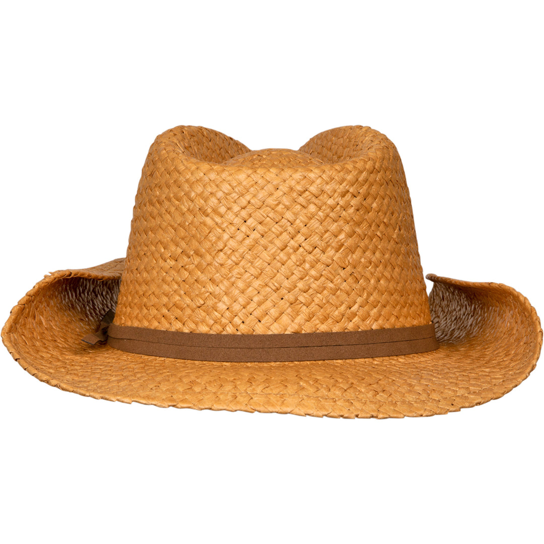 Bud Light Straw Cowboy Hat With Brown Band Image 3