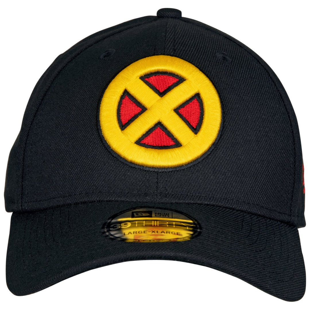 X-Men Symbol Black Costume Era 39Thirty Fitted Hat Image 2