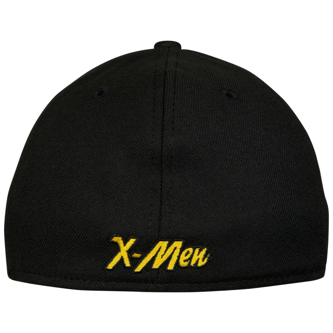 X-Men Symbol Black Costume Era 39Thirty Fitted Hat Image 3