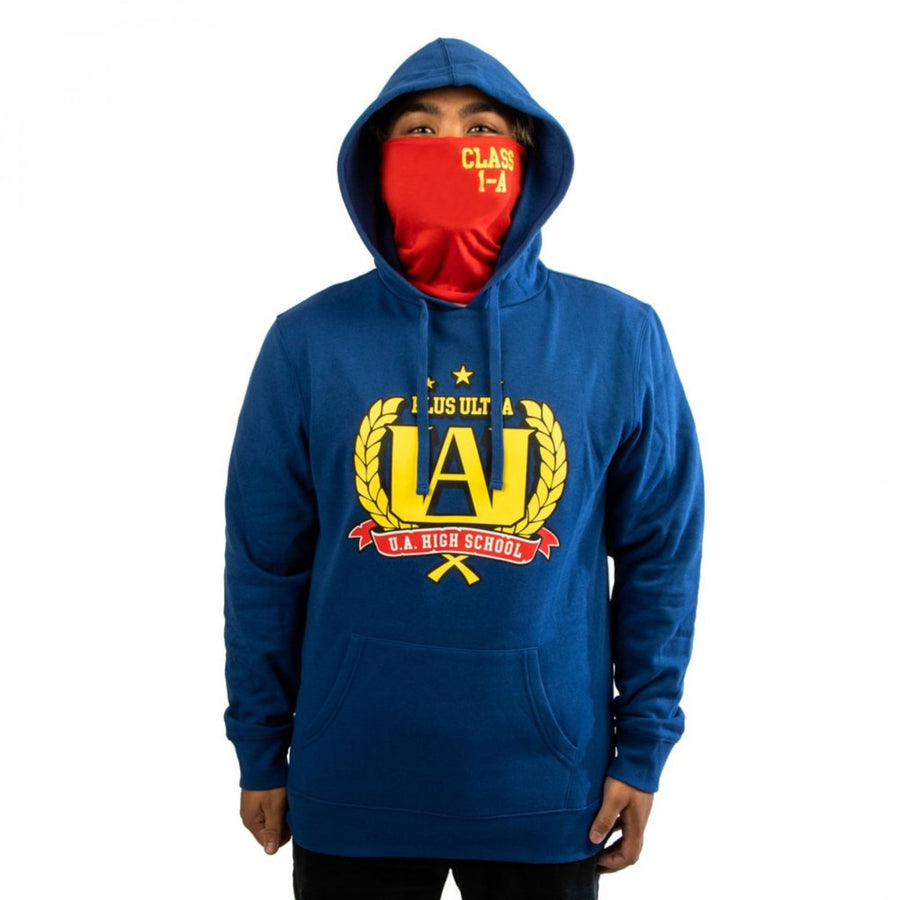 My Hero Academia Crest Hoodie with Built-in Face Mask Gaiter Image 1